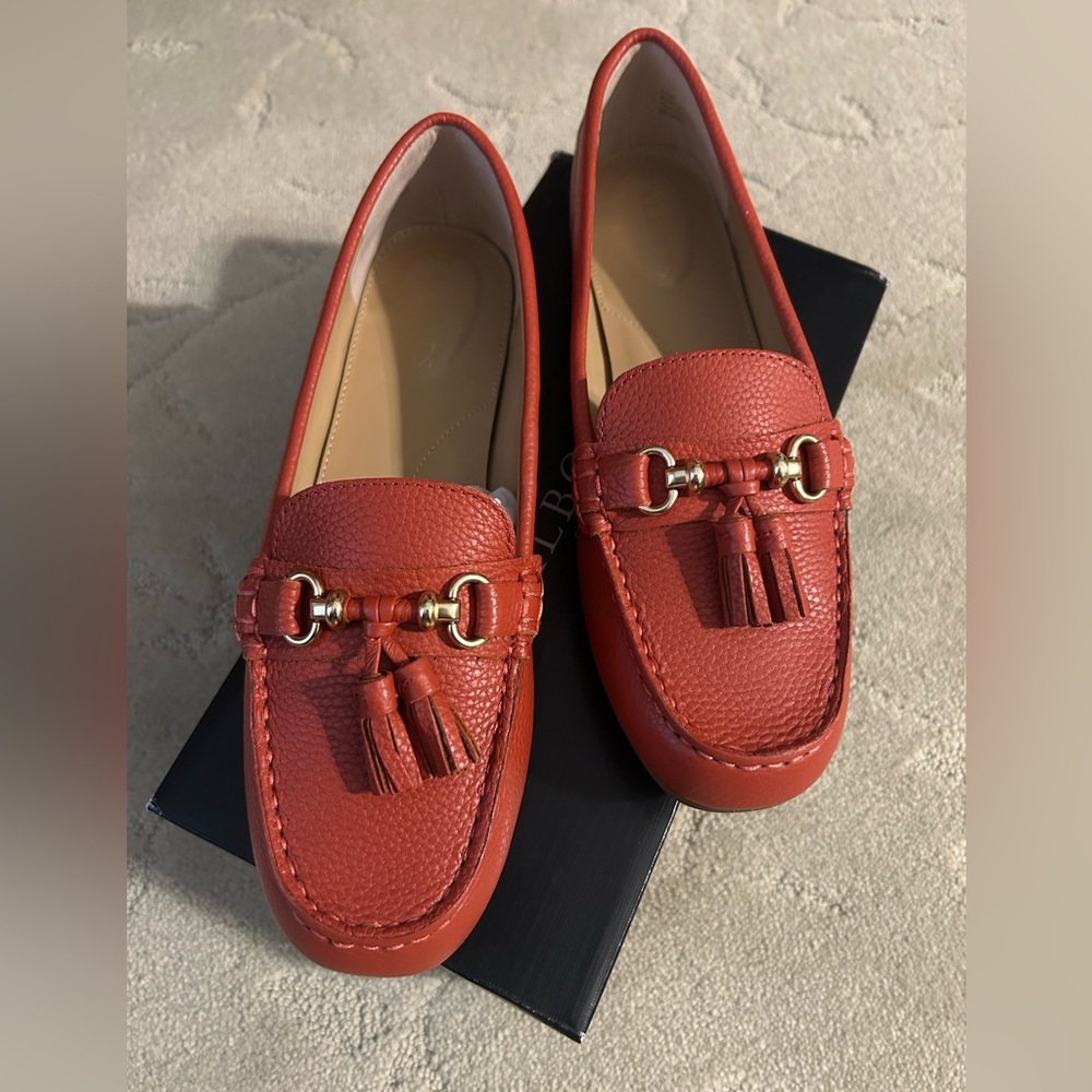 Talbots Everson Tassel loafer, Cinnamon, size 8-1/2M, NWT